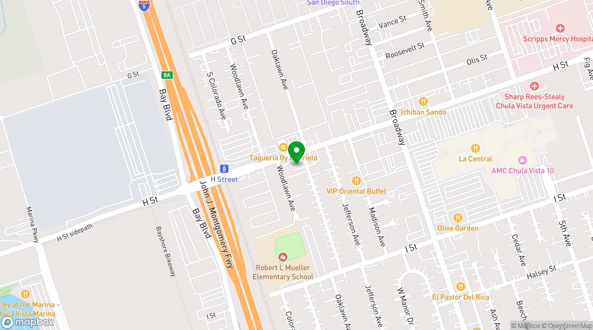 Map showing Hercor Hotel