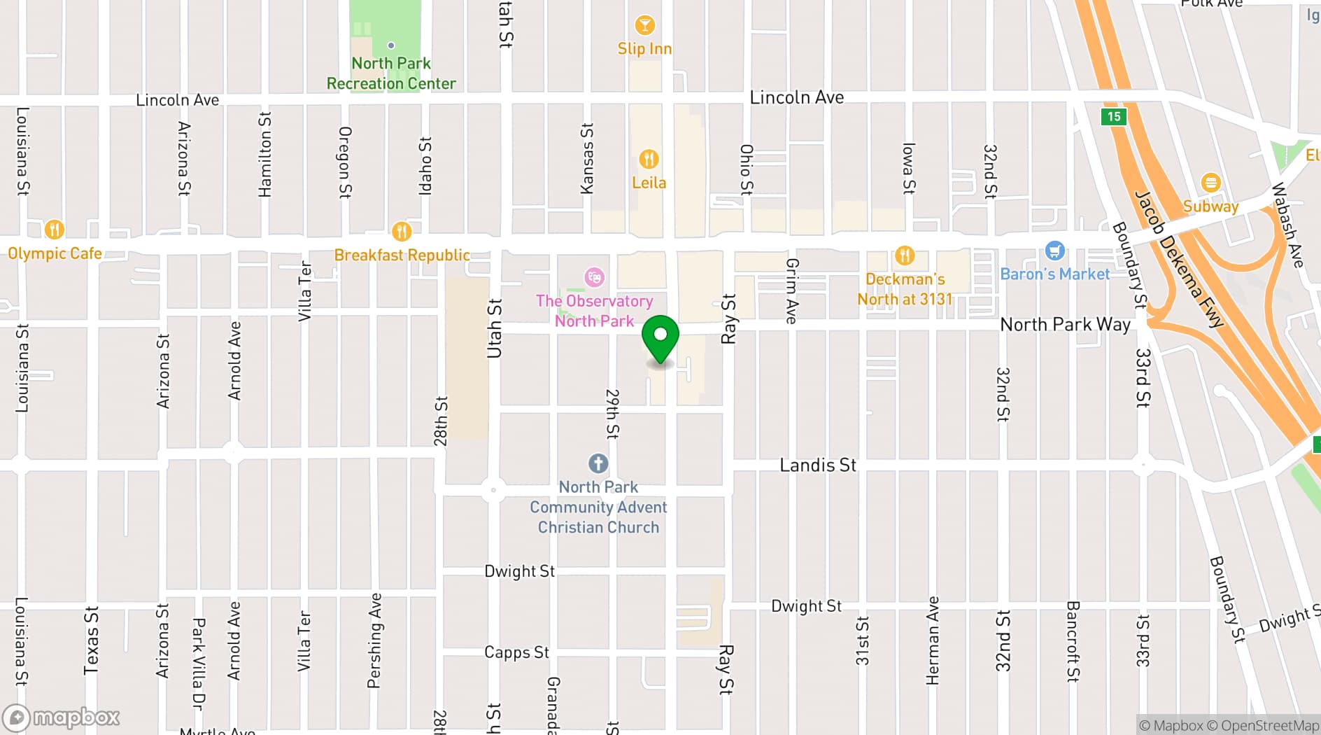 Map showing The First Dance Place