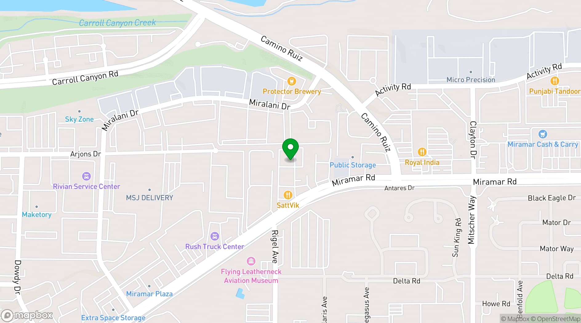 Map showing Brewskis Bar & Arcade