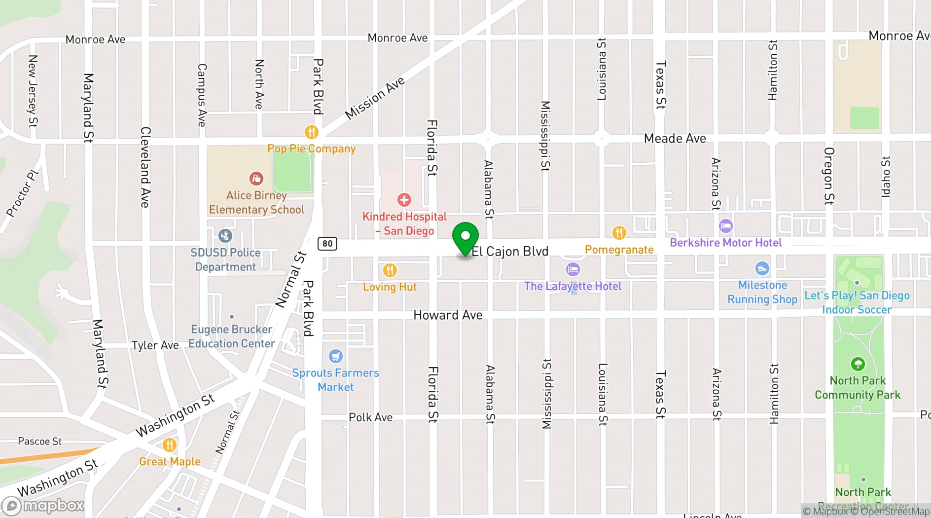 Map showing GB Production's Theater