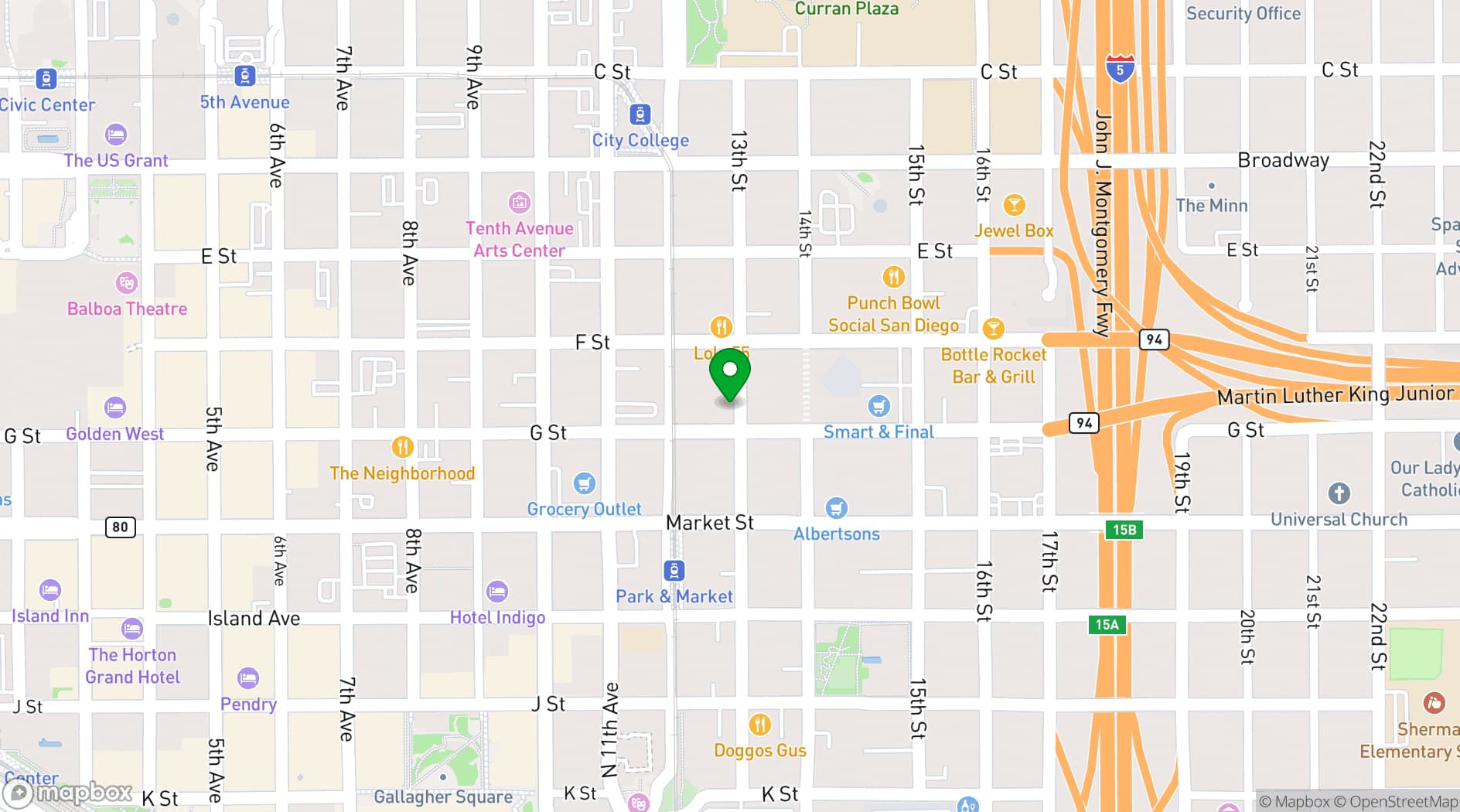 Map showing Silver Star Social Club