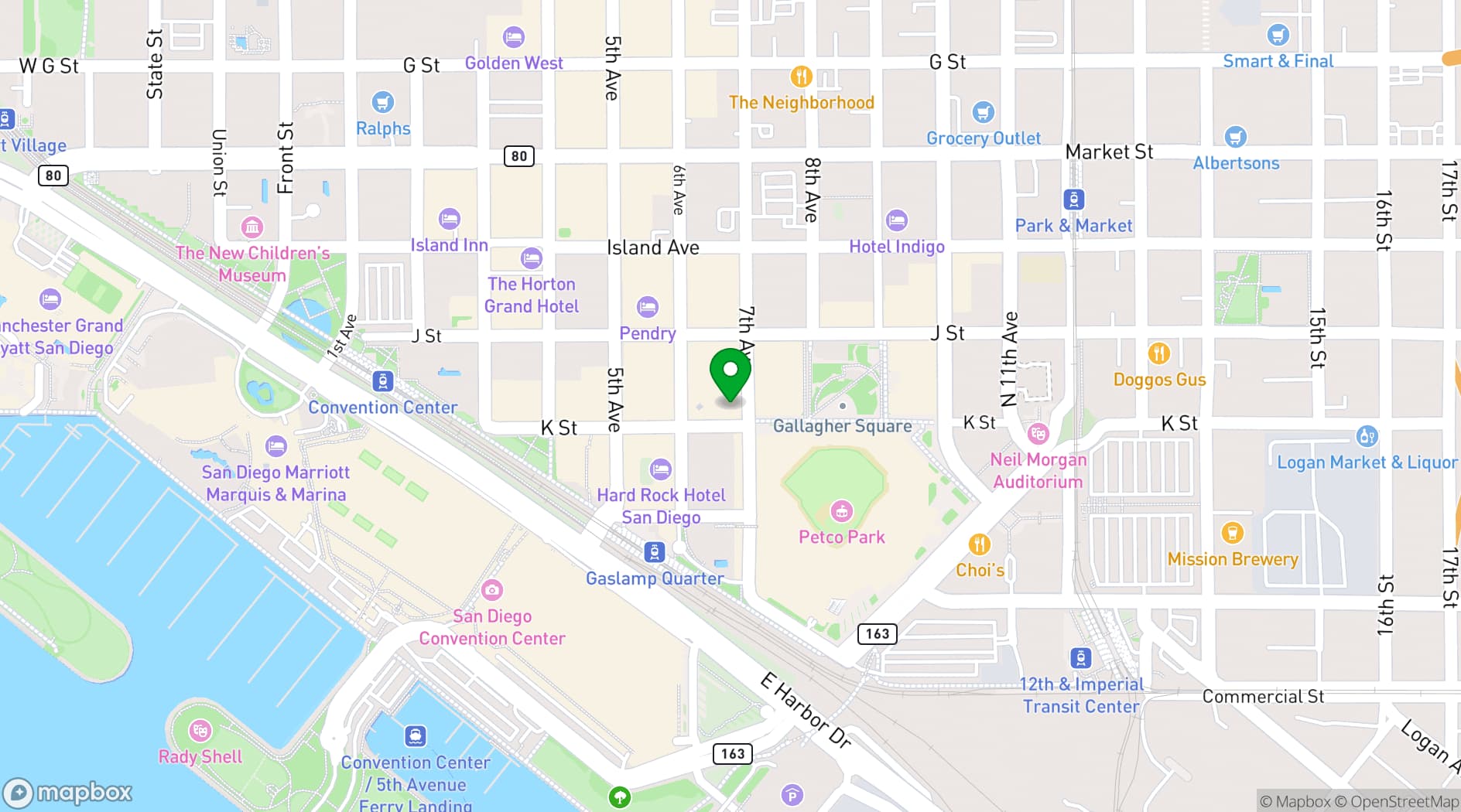 Map showing ALTITUDE Sky Lounge