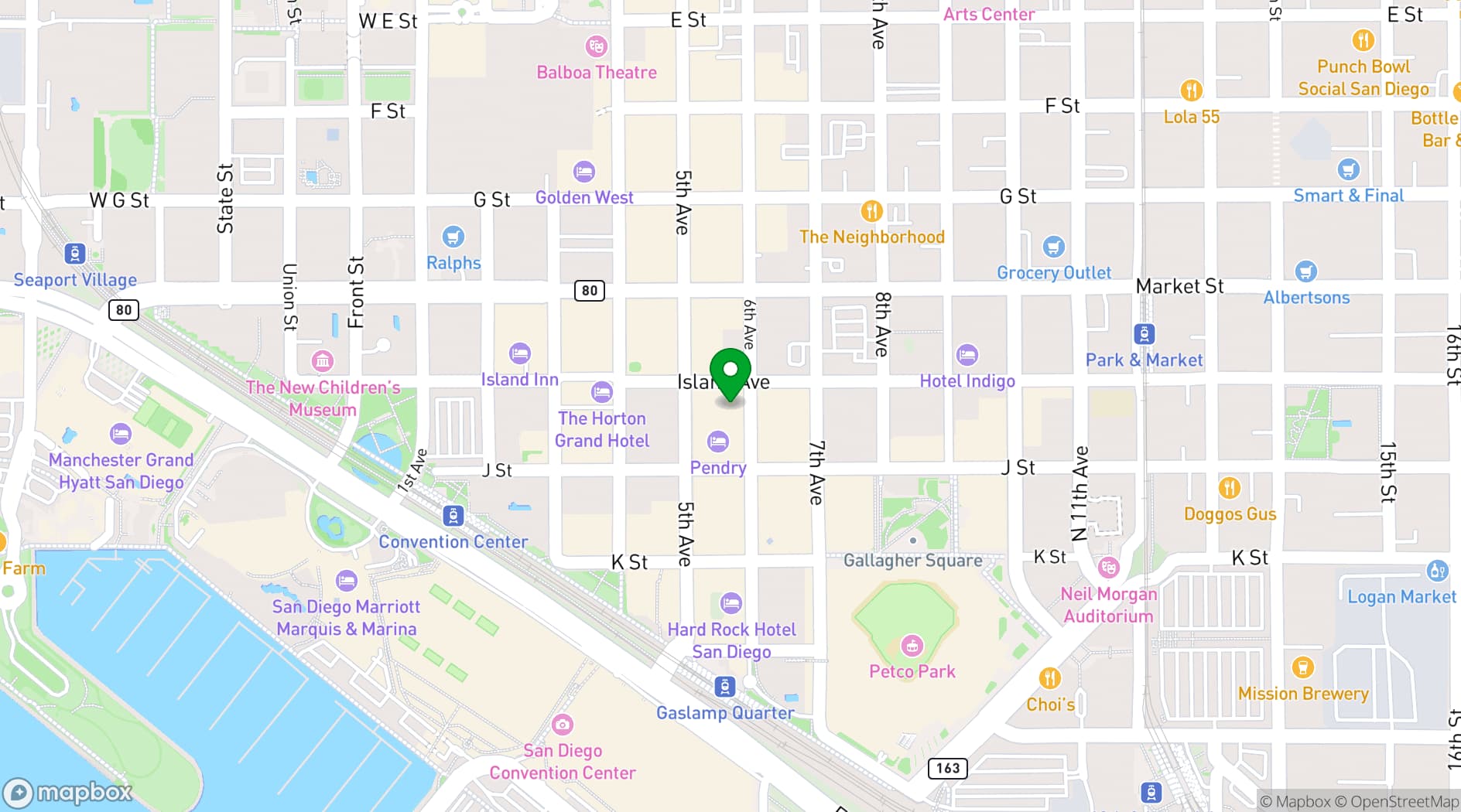 Map showing NOVA SD