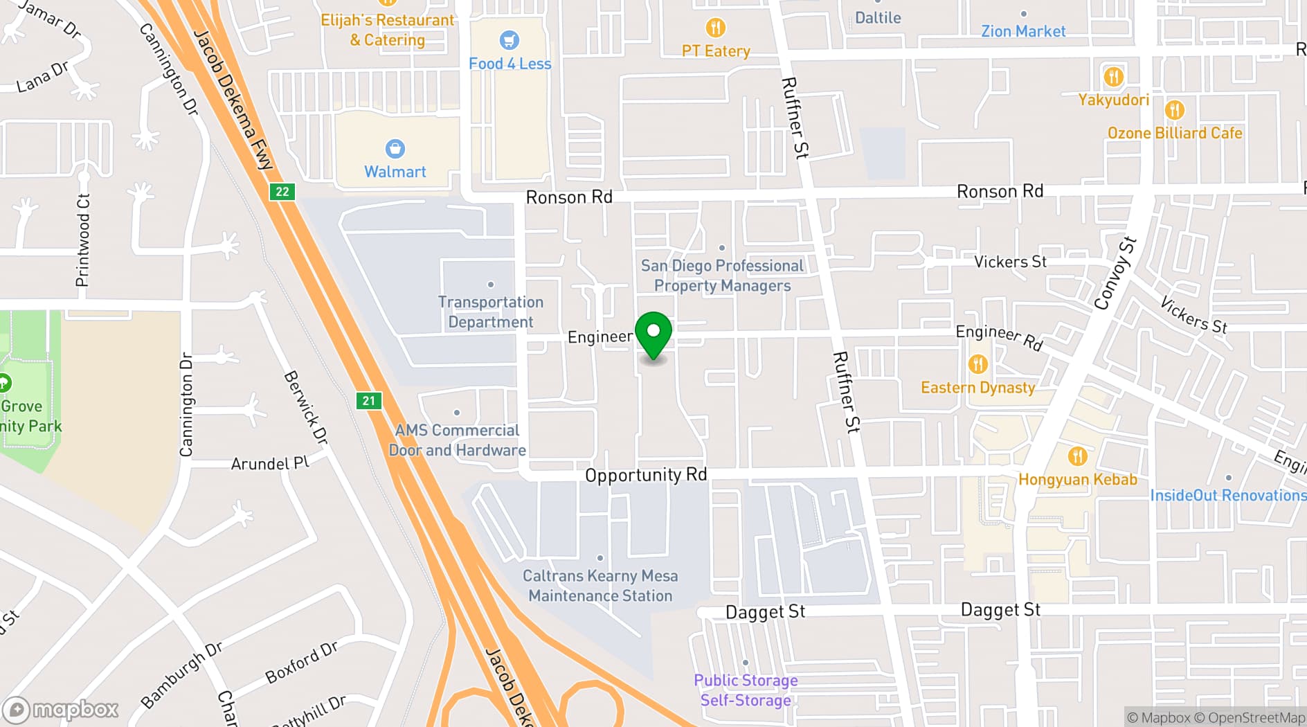 Map showing First Saturday Swing