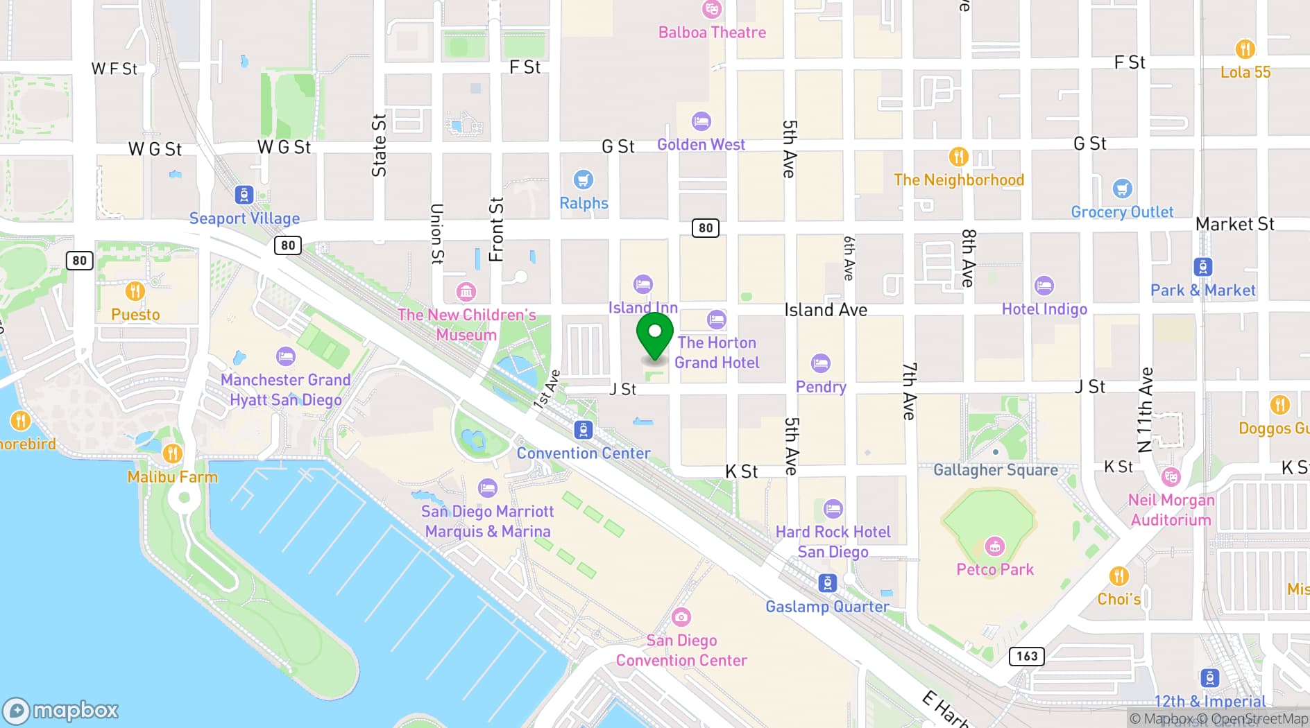 Map showing The Whiskey House