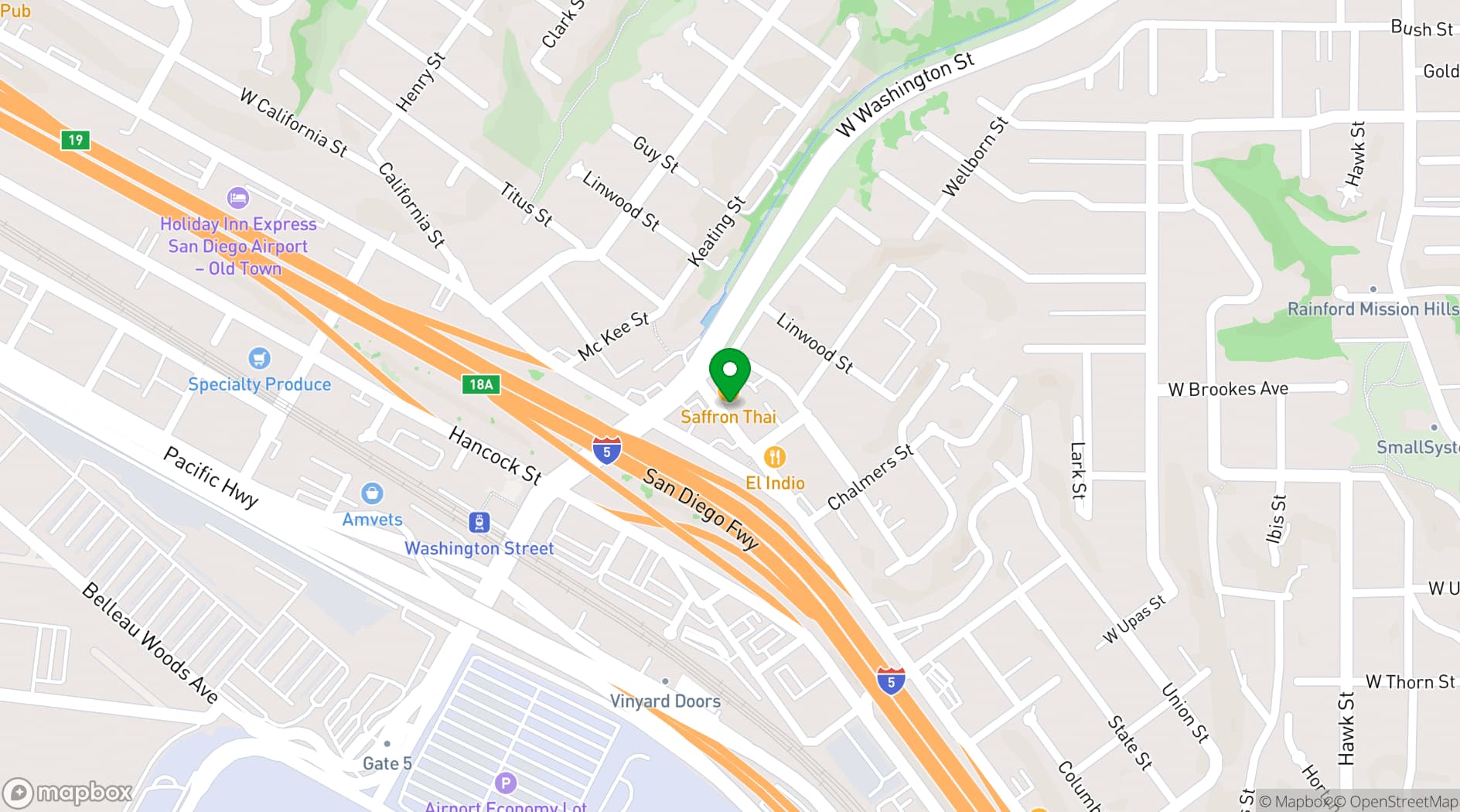 Map showing Wine Vault & Bistro