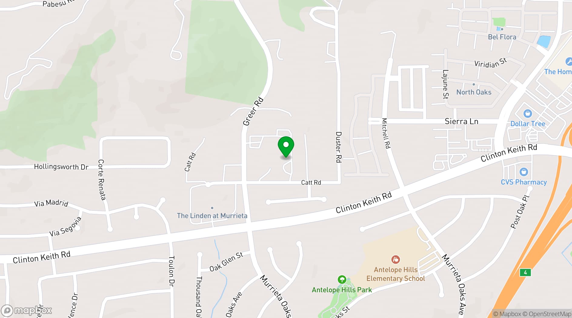Map showing Harmony Estate