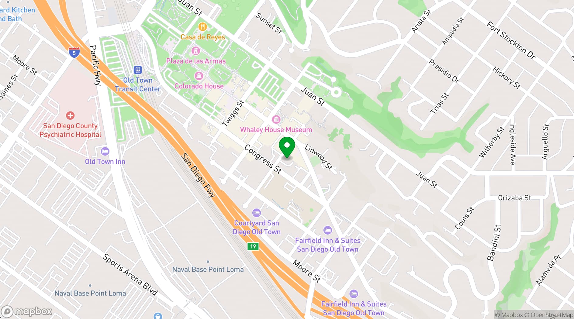 Map showing Save Our Heritage Organisation