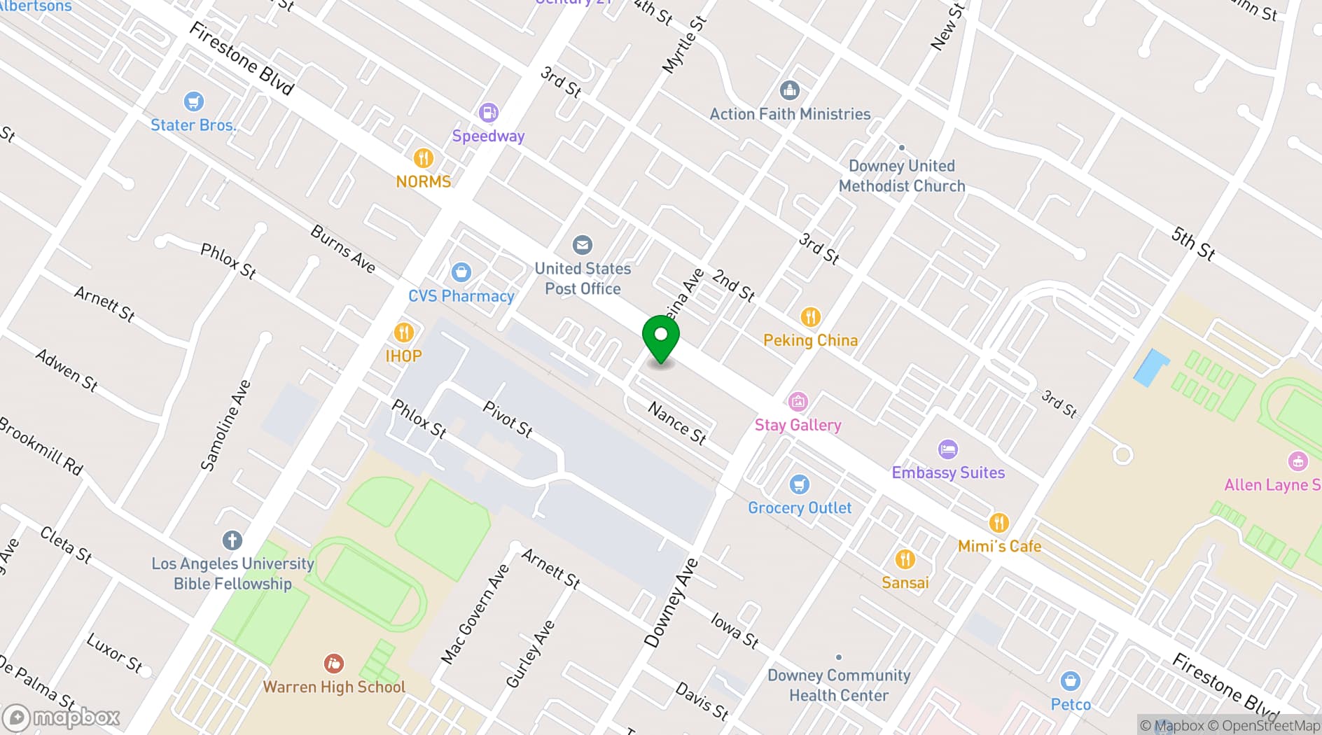 Map showing CLUB db LOUNGE