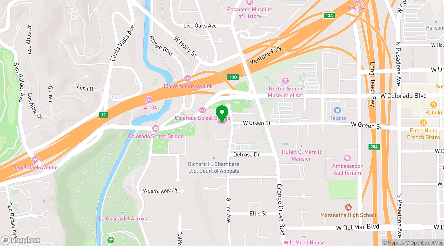 Map showing The Maxwell House