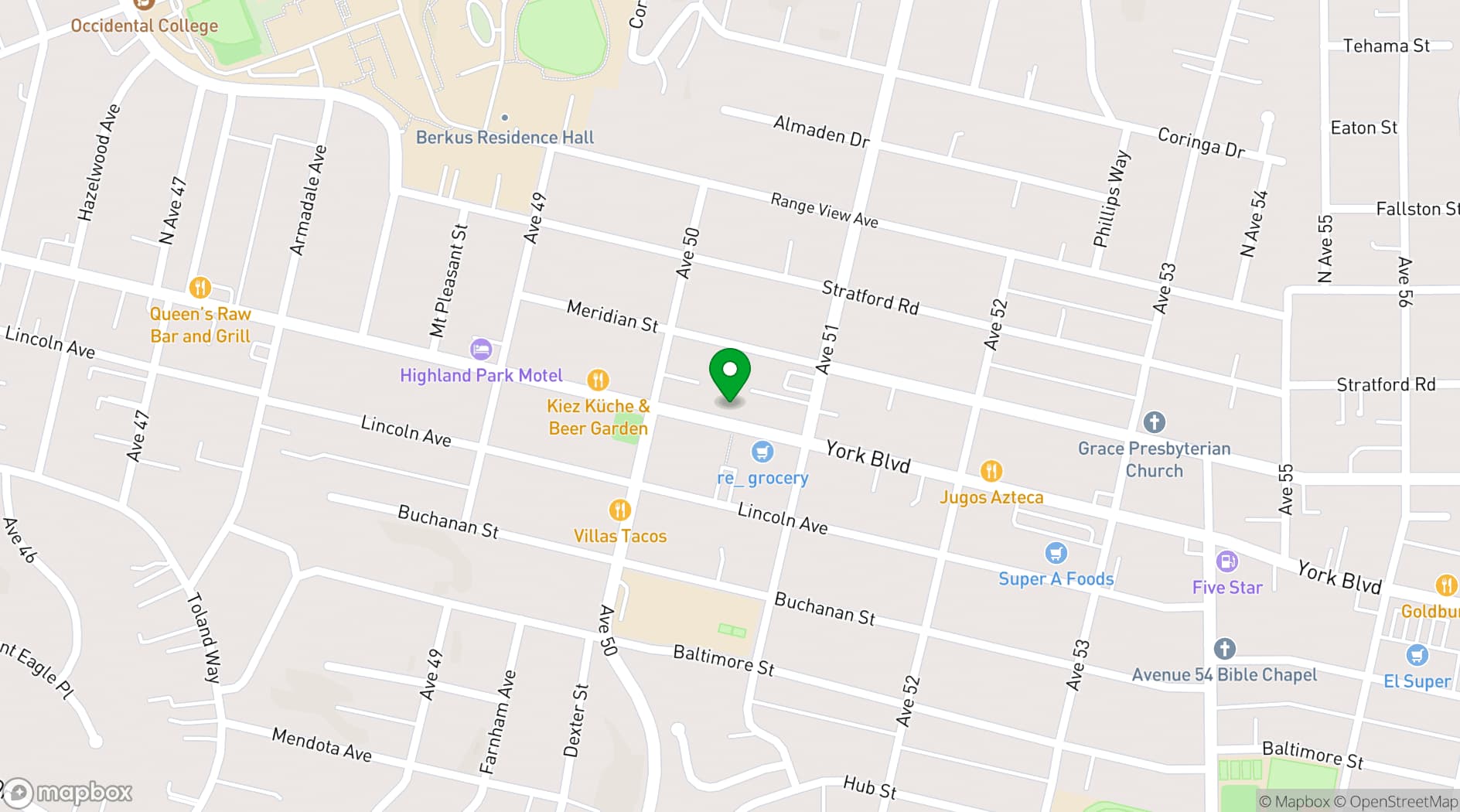 Map showing York Recording