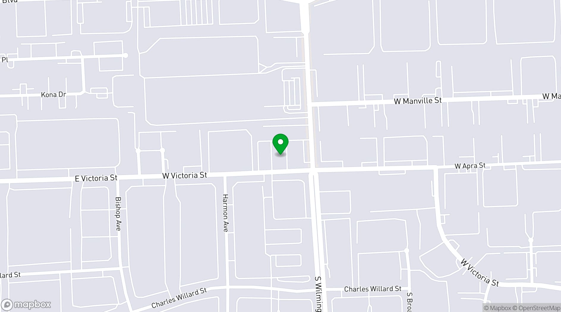 Map showing The Green Olive Catering