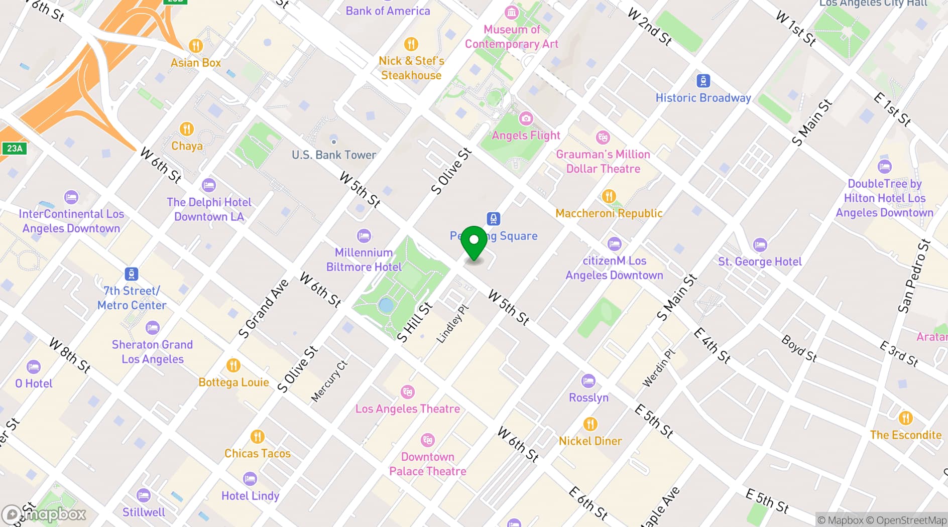 Map showing Perch LA