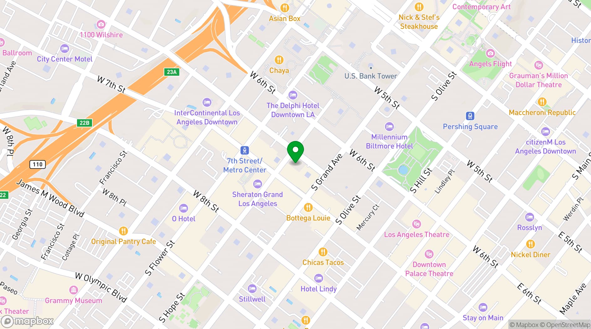 Map showing Opus Meeting Rooms