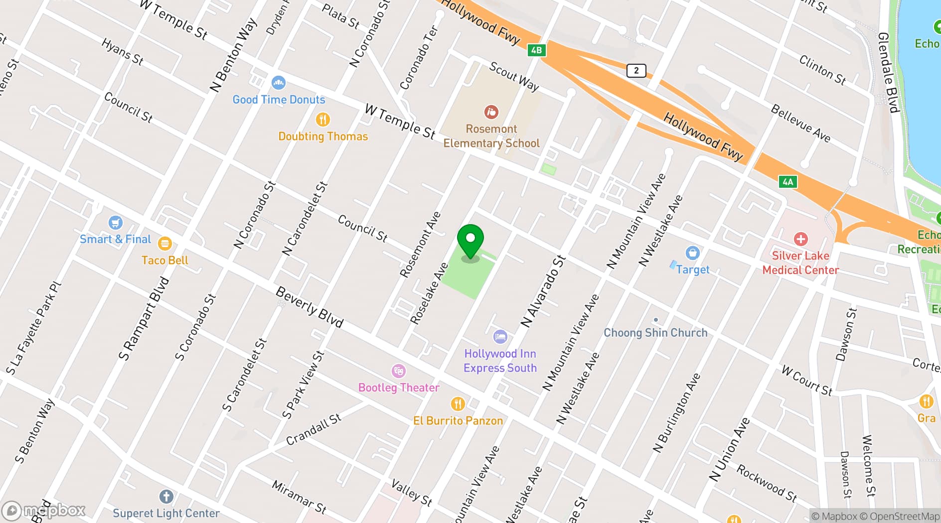 Map showing LAKE STREET COMMUNITY CENTER