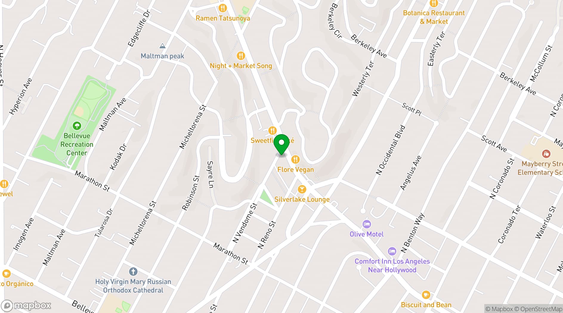 Map showing LOS GLOBOS