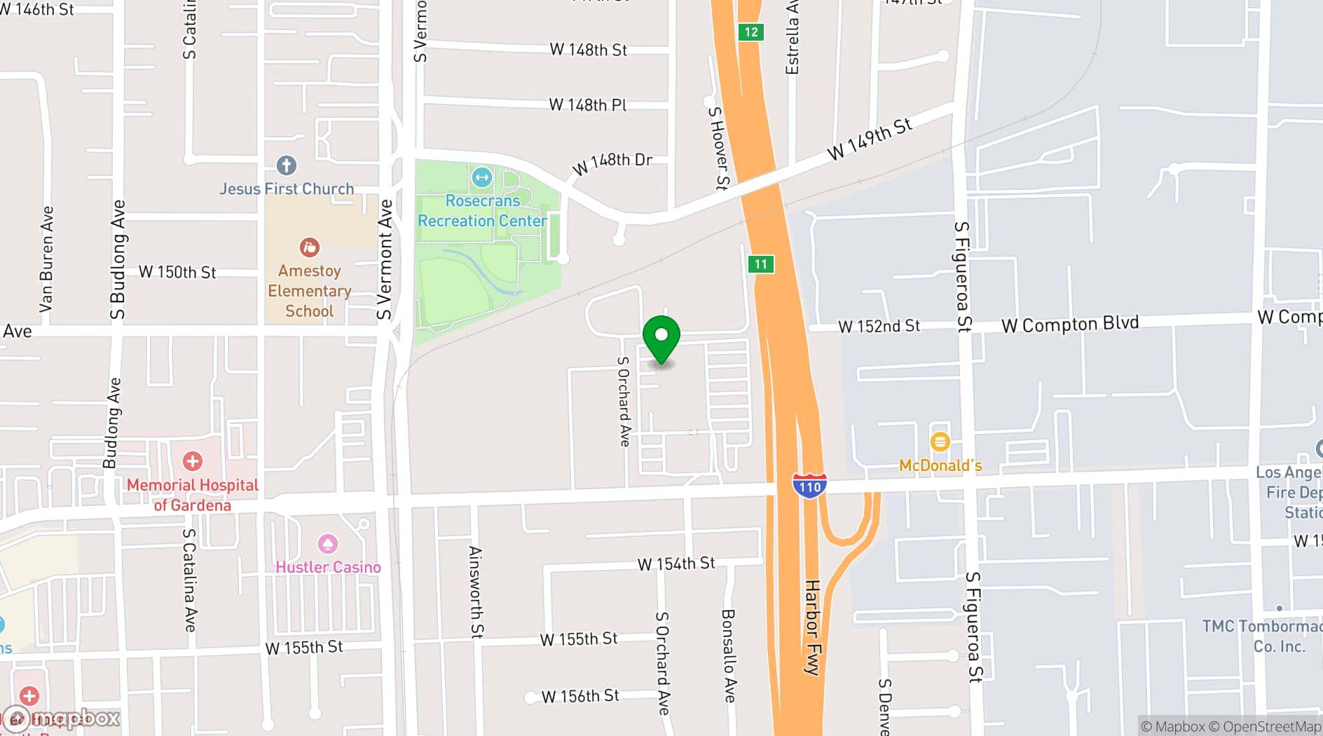 Map showing CMG Cultural Center