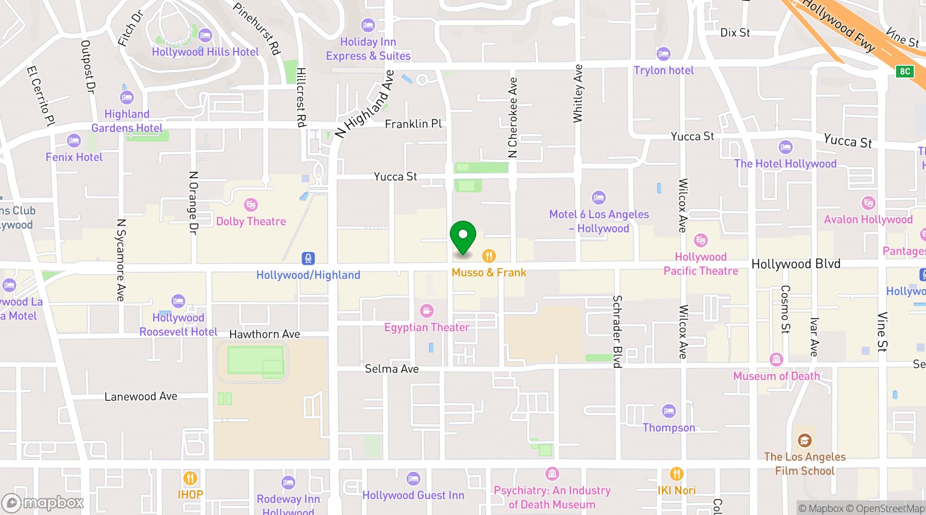 Map showing Jameson's Irish Pub