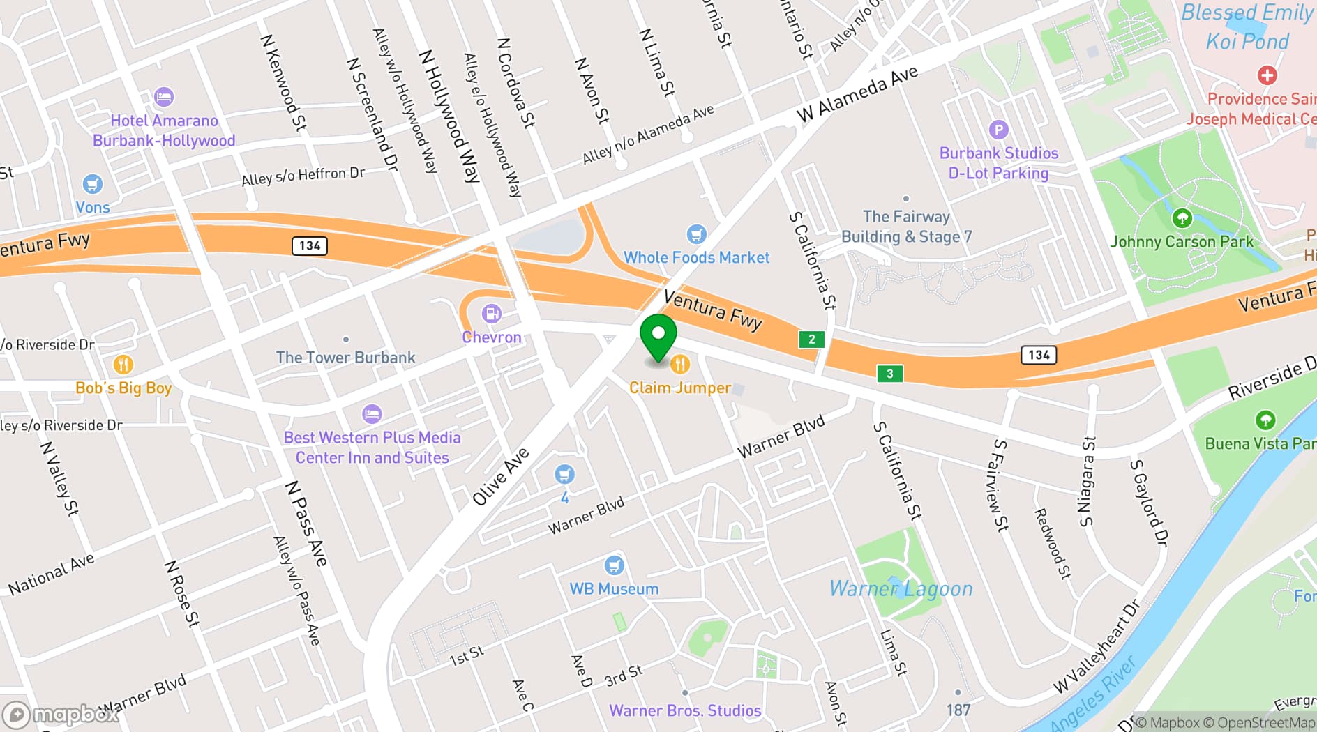Map showing Central Park Business Center