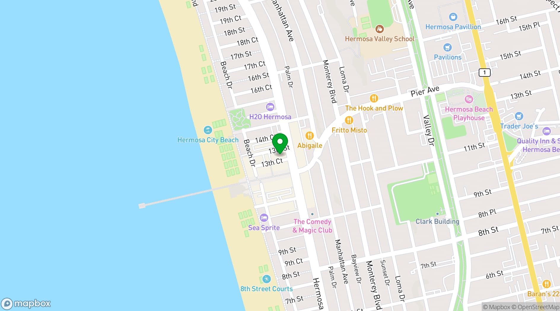 Map showing Local Collaborative Hermosa