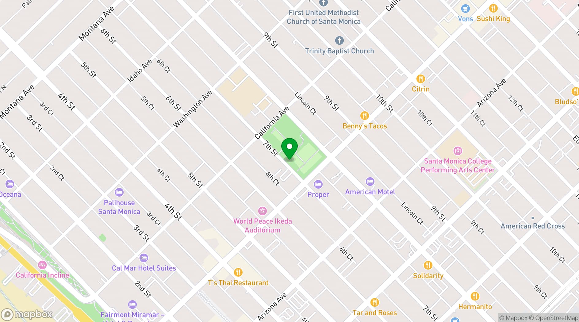 Map showing The Offsite Co.