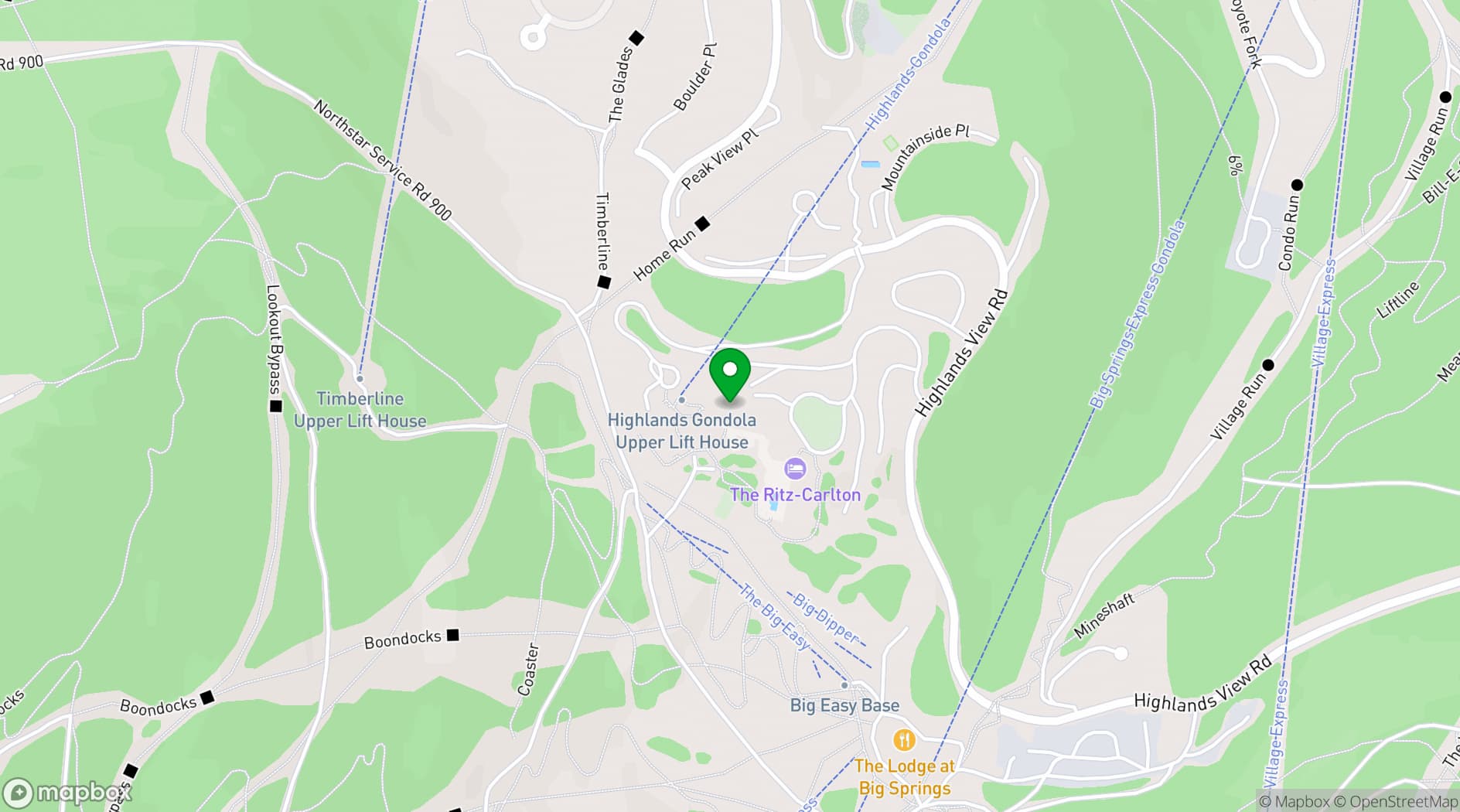 Map showing The Ritz-Carlton