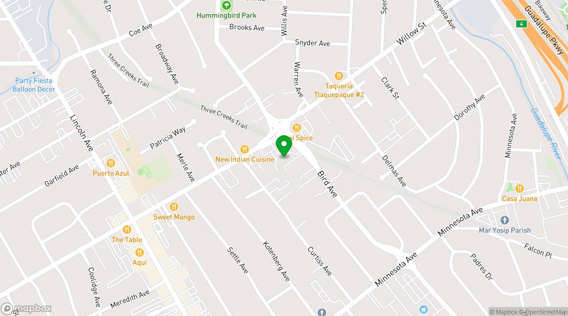 Map showing Casa Villa