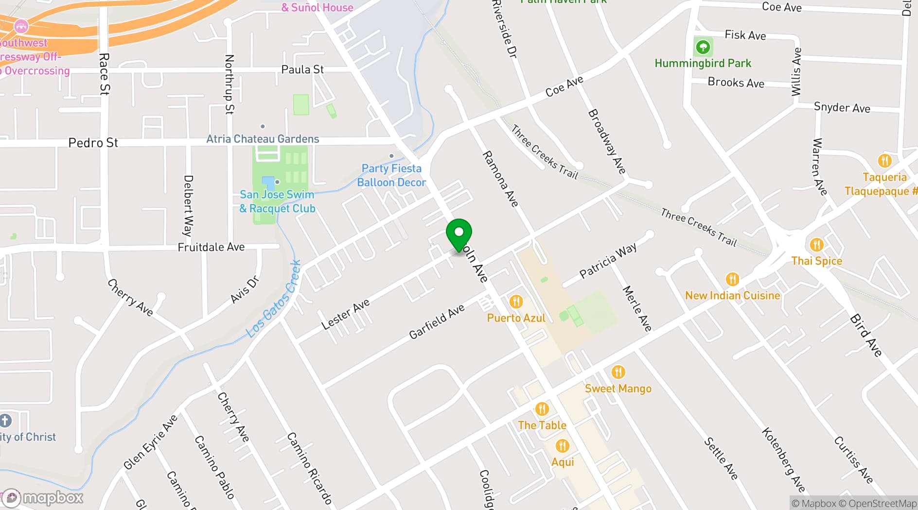 Map showing Cucina Bambini