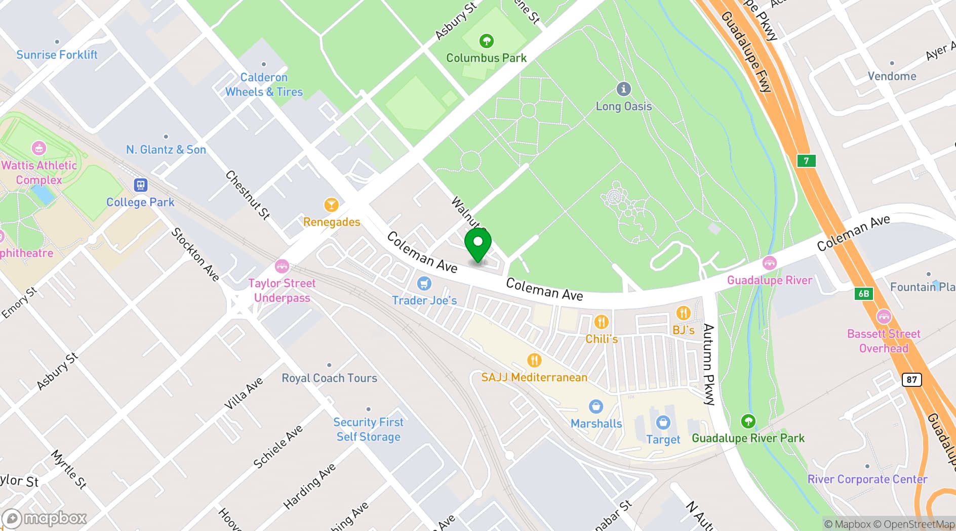 Map showing Club Rodeo Rio
