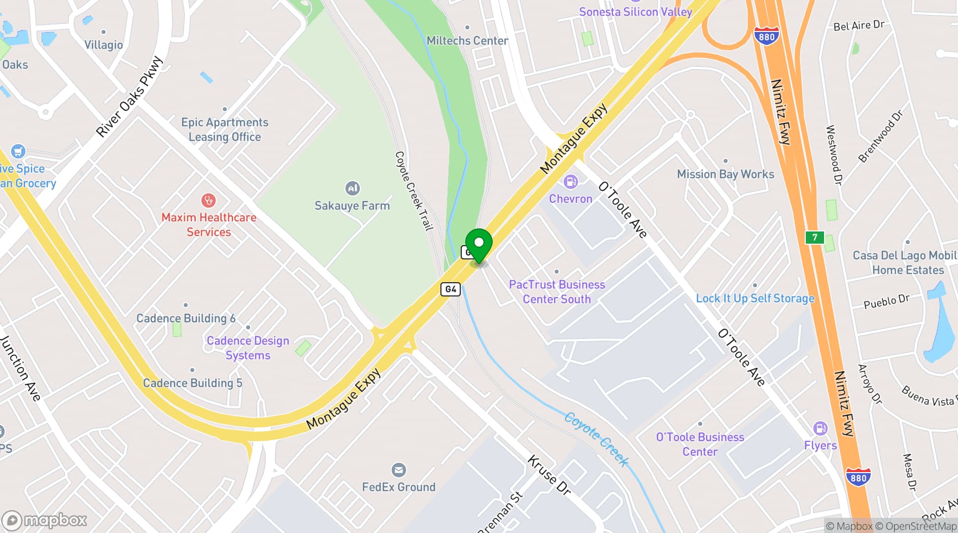 Map showing Napredak Hall