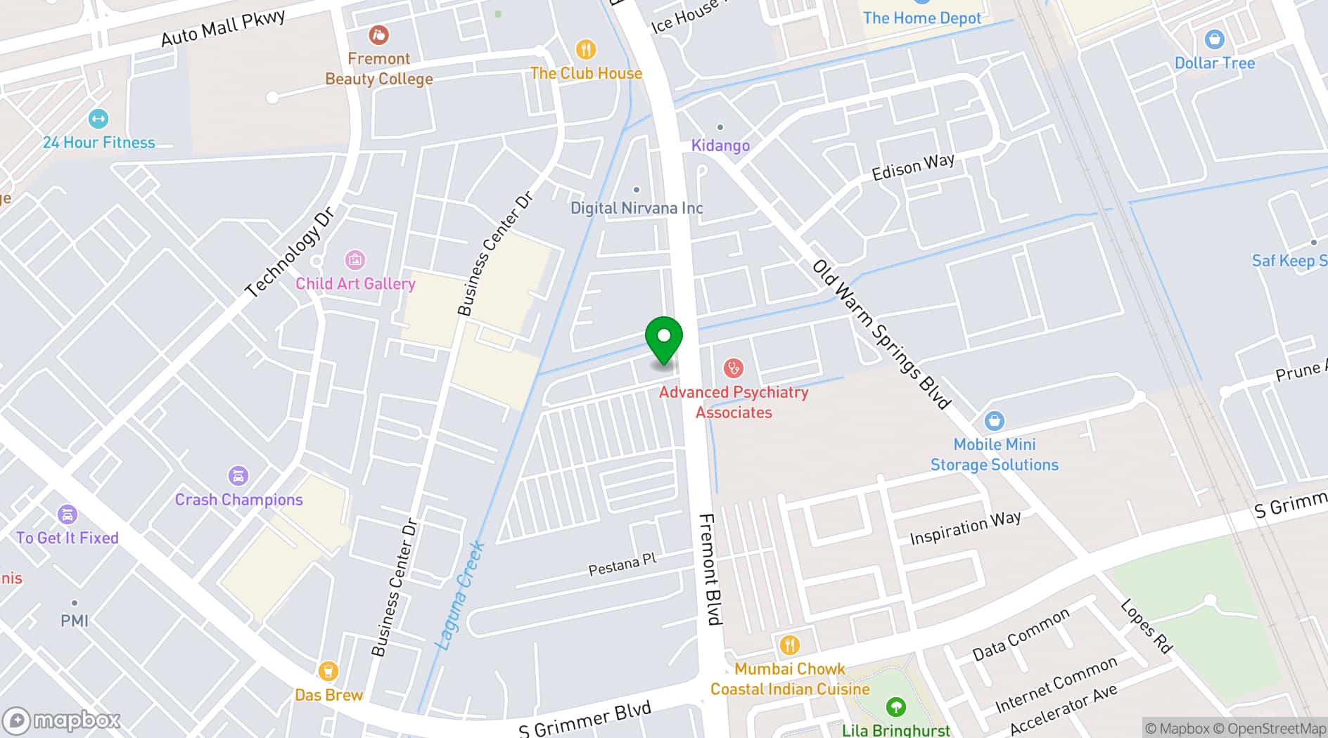 Map showing The Great Event & Catering Company