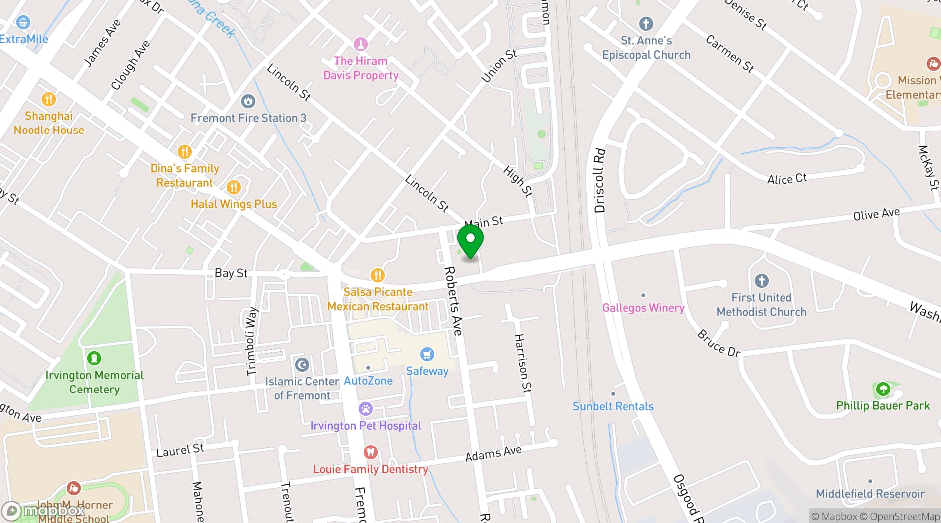 Map showing Us Together Center