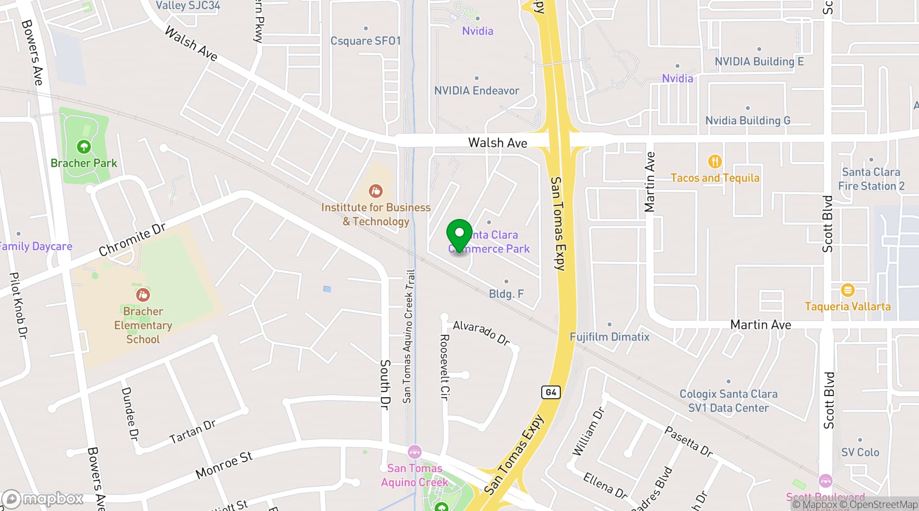 Map showing Sri Kamakshi Community Center
