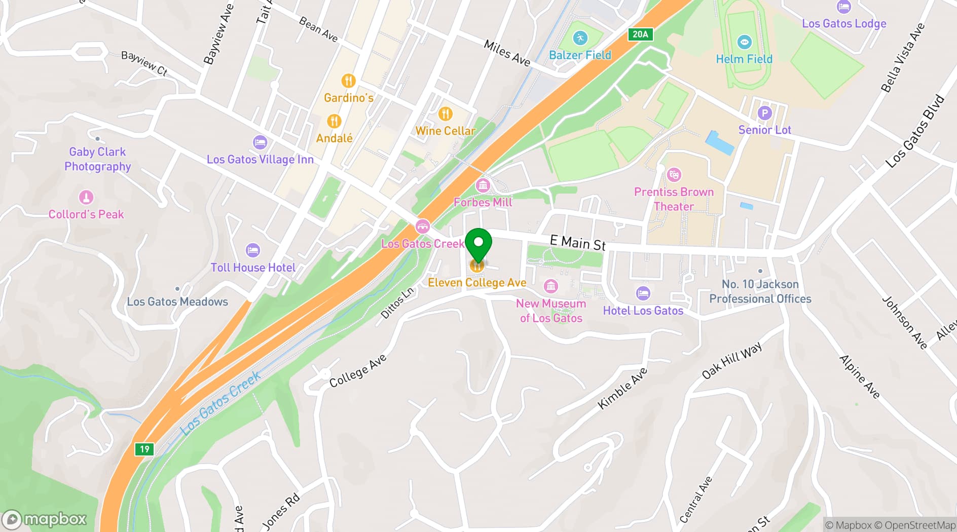 Map showing Nick's Next Door