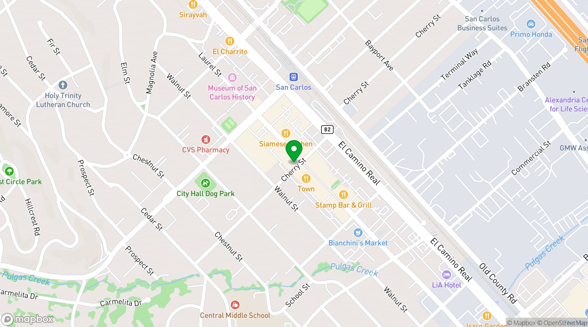 Map showing The Orchid Room