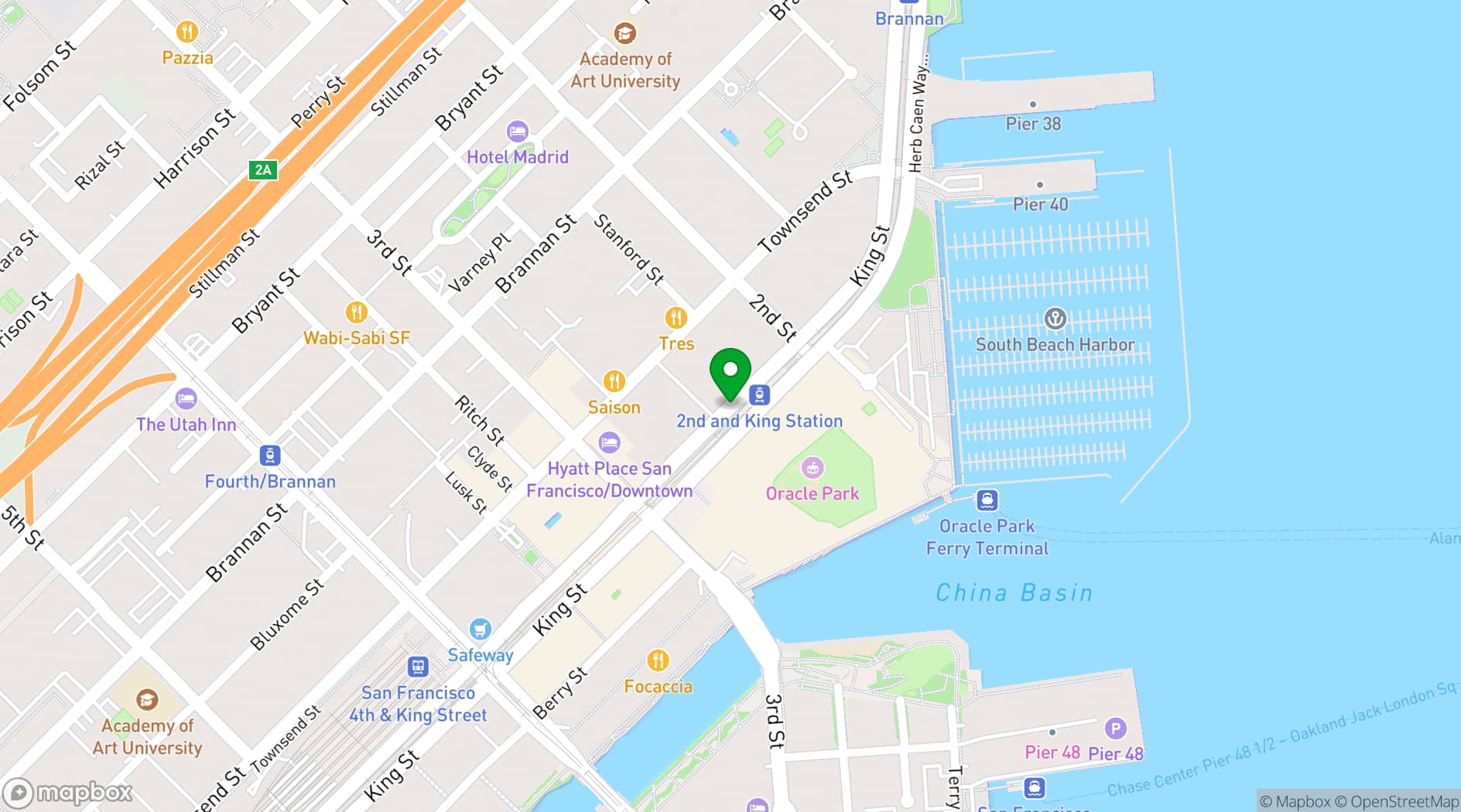 Map showing Hotel VIA