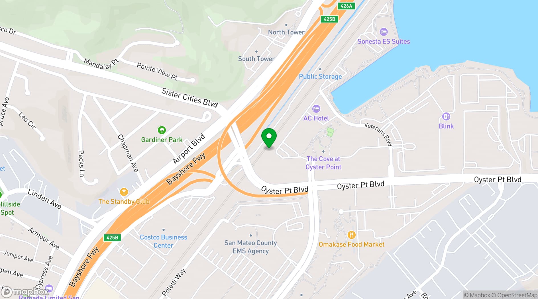 Map showing Foundry & Lux