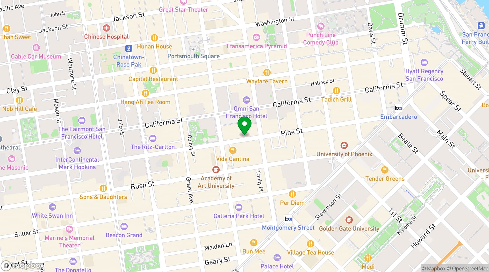 Map showing  The Vault