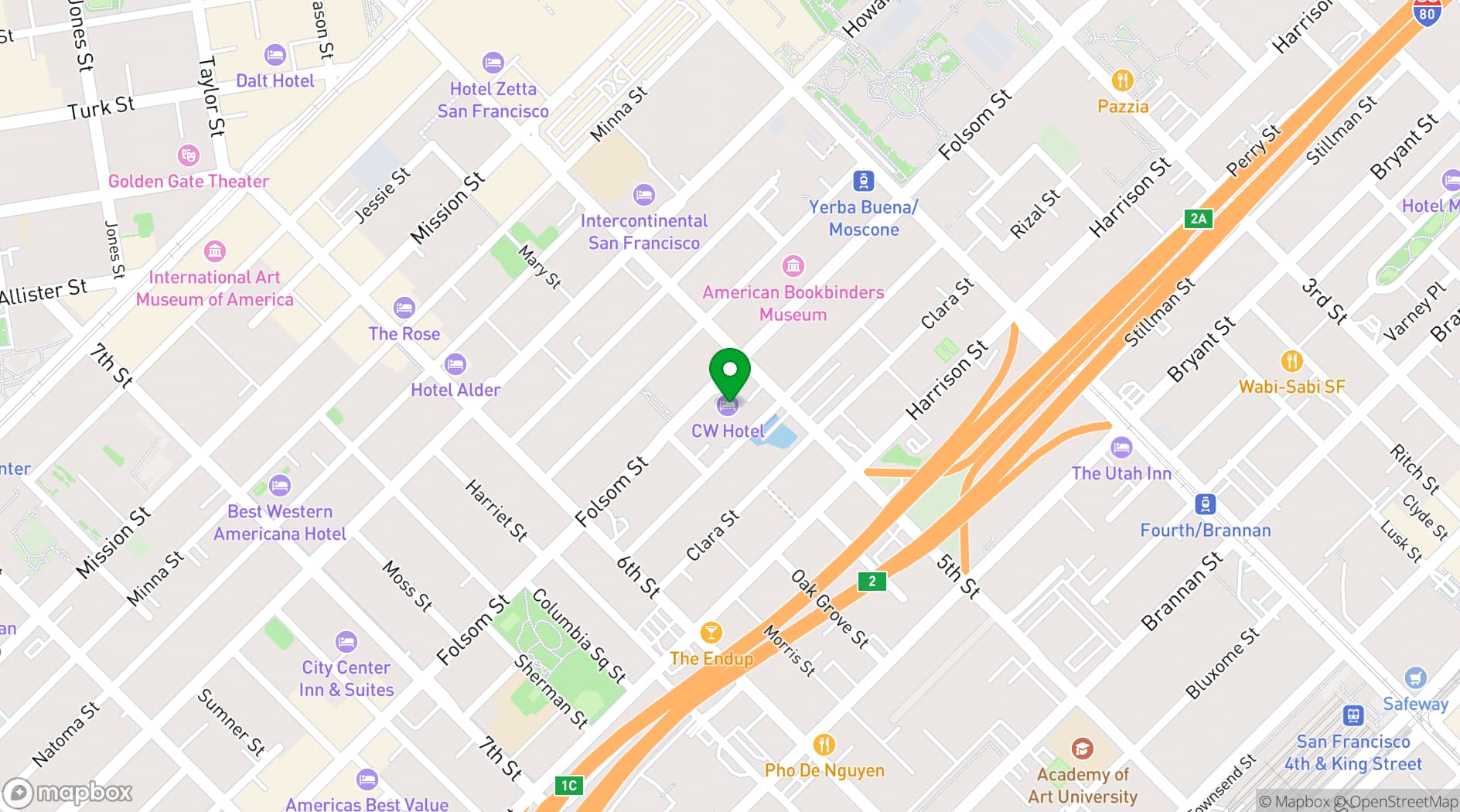 Map showing Dragon Horse Bar & Restaurant