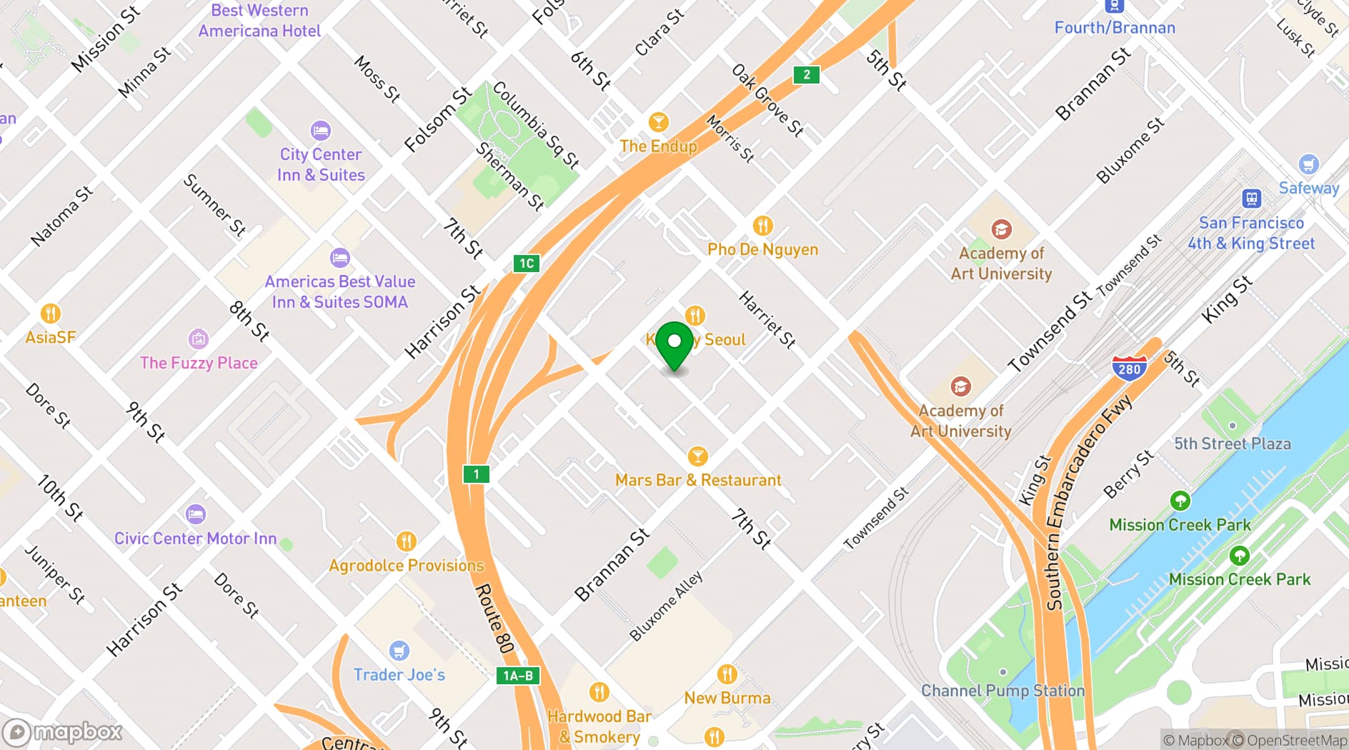 Map showing Pyramind Institute