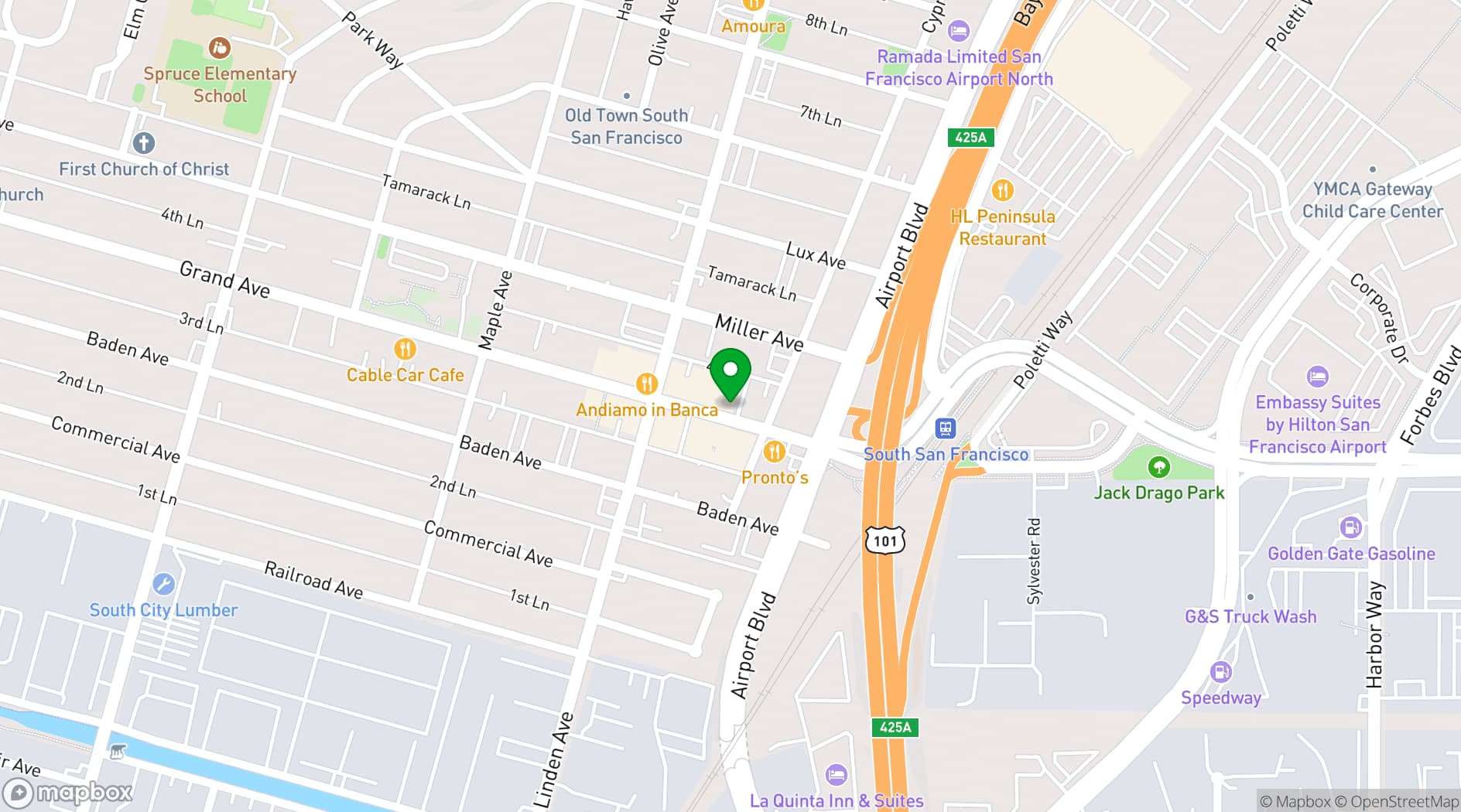 Map showing Ristorante Buon Gusto