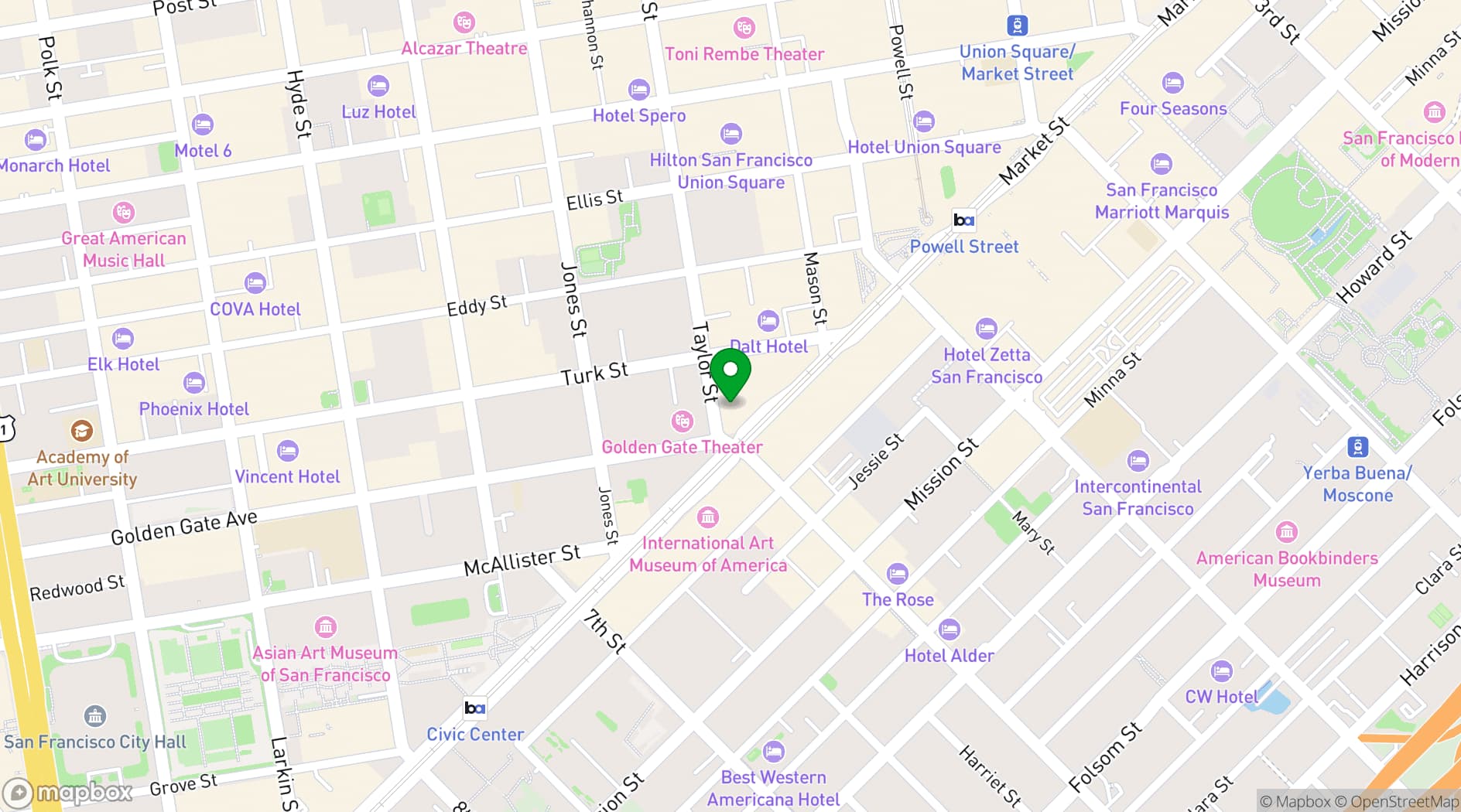 Map showing The Warfield
