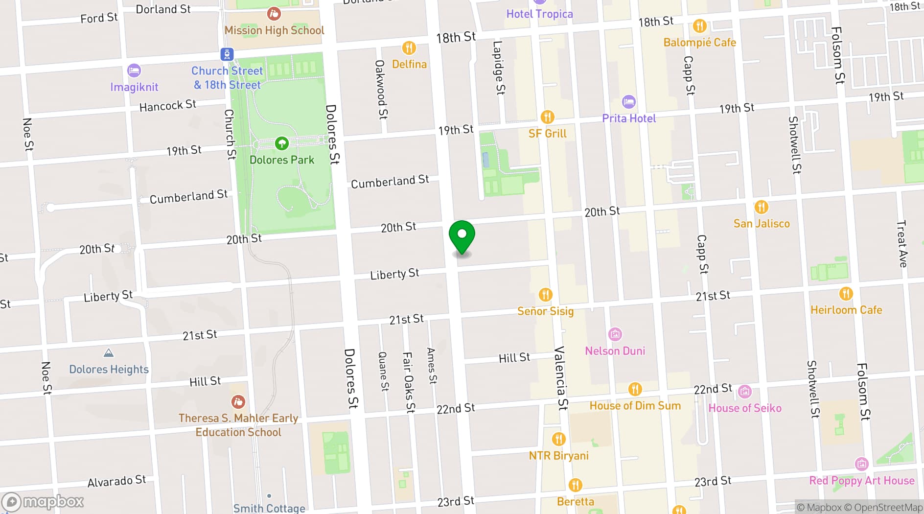 Map showing Naked Kitchen