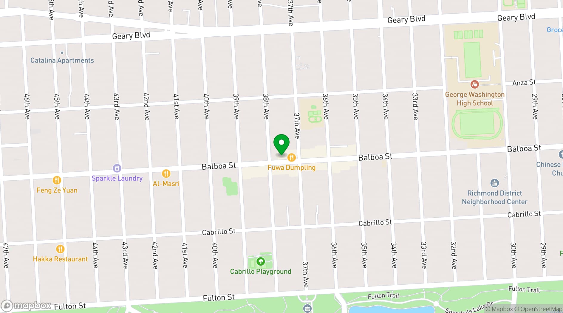 Map showing CINEMASF