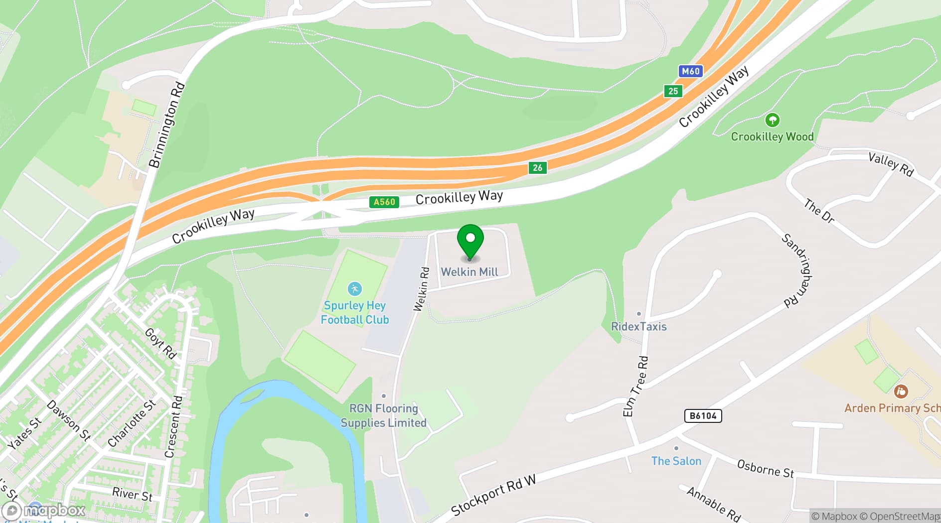 Map showing Do It Ourselves (DIO) Music Studios