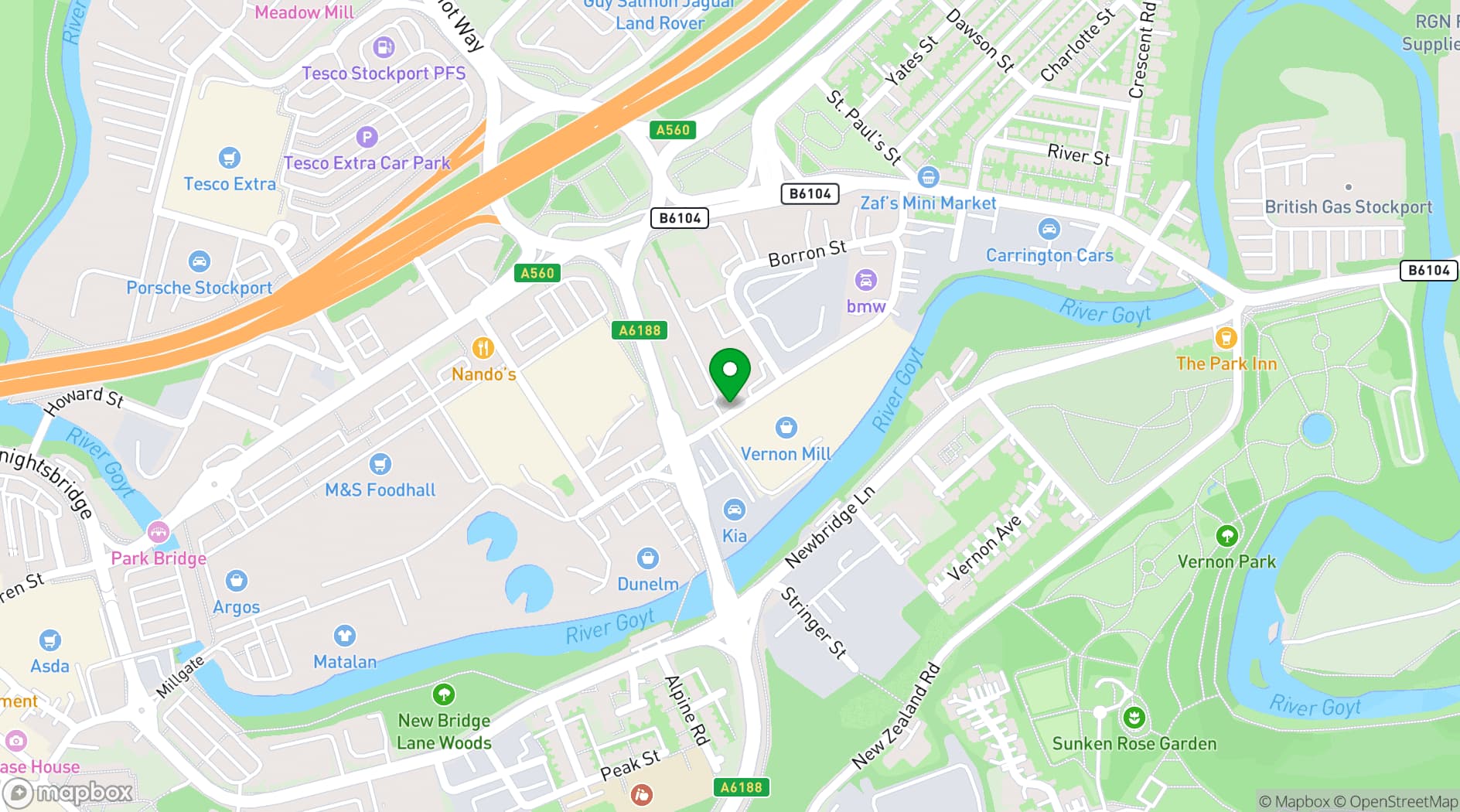 Map showing Tomalinlightworks