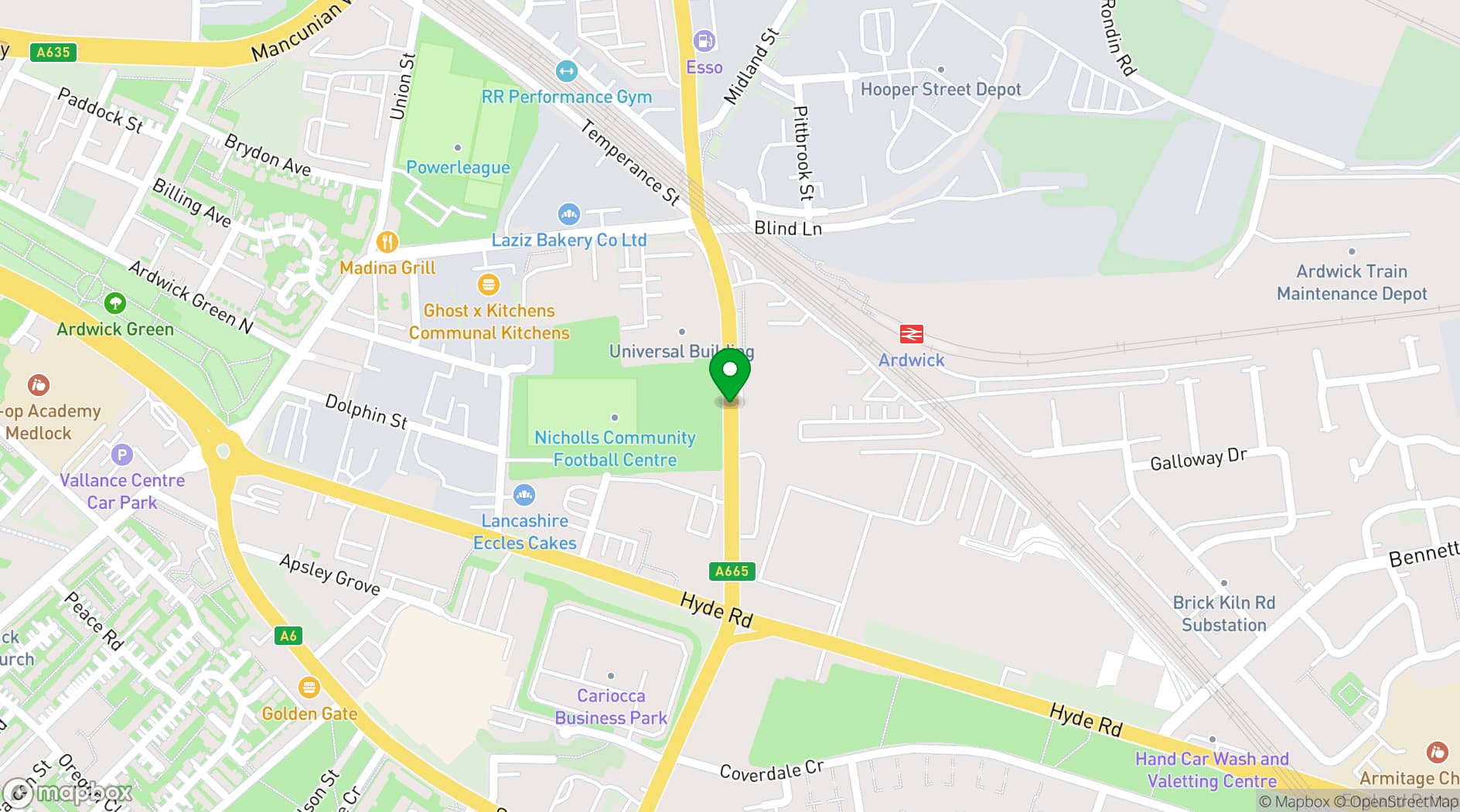 Map showing ITTS Services - Computer based Exams & Test Centres