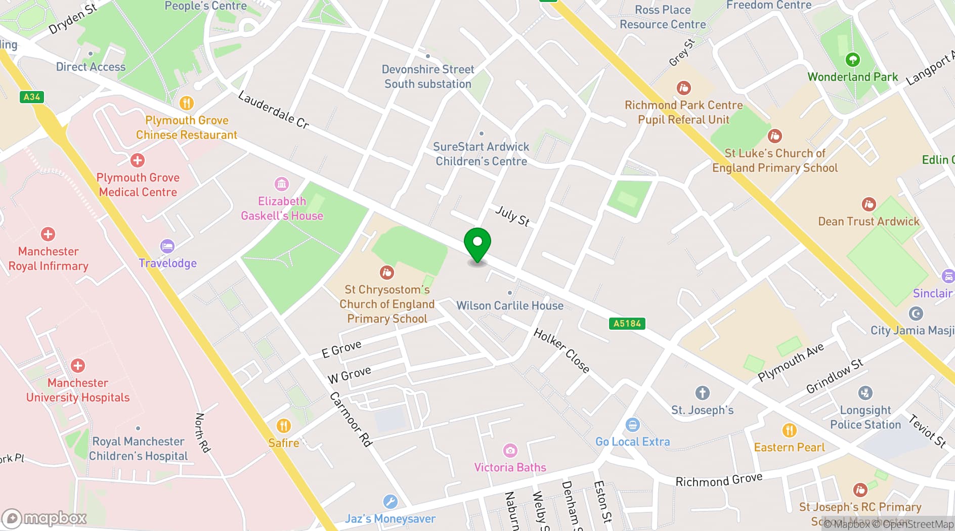 Map showing Chuck Gallery
