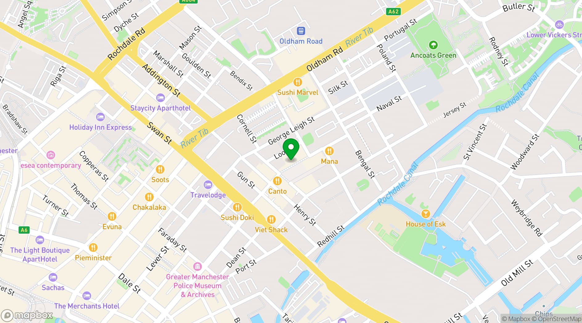 Map showing The Counter House