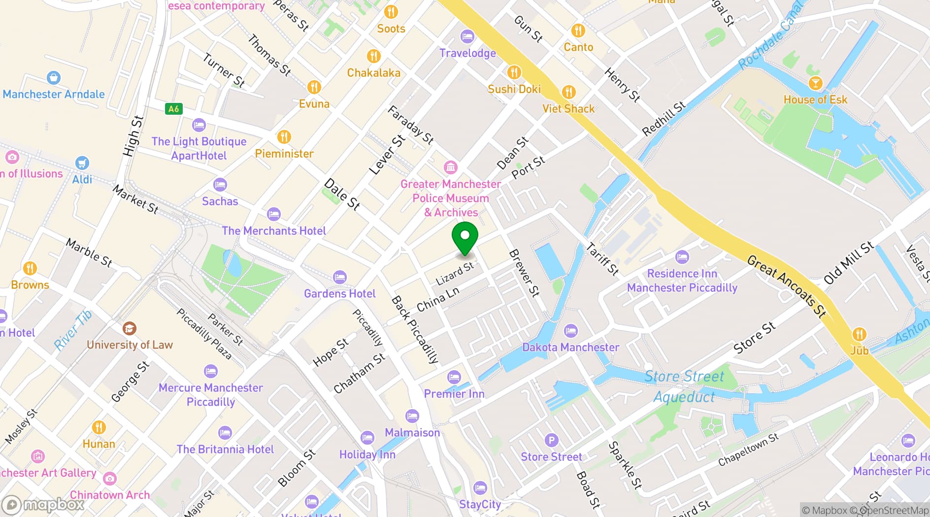 Map showing Boogalú